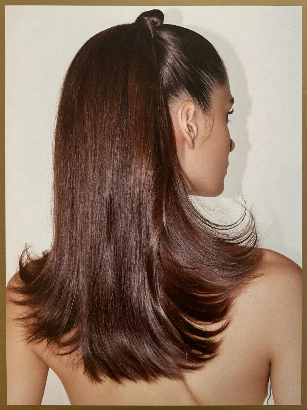 Coleta postiza larga de cabello natural con sistema wrap