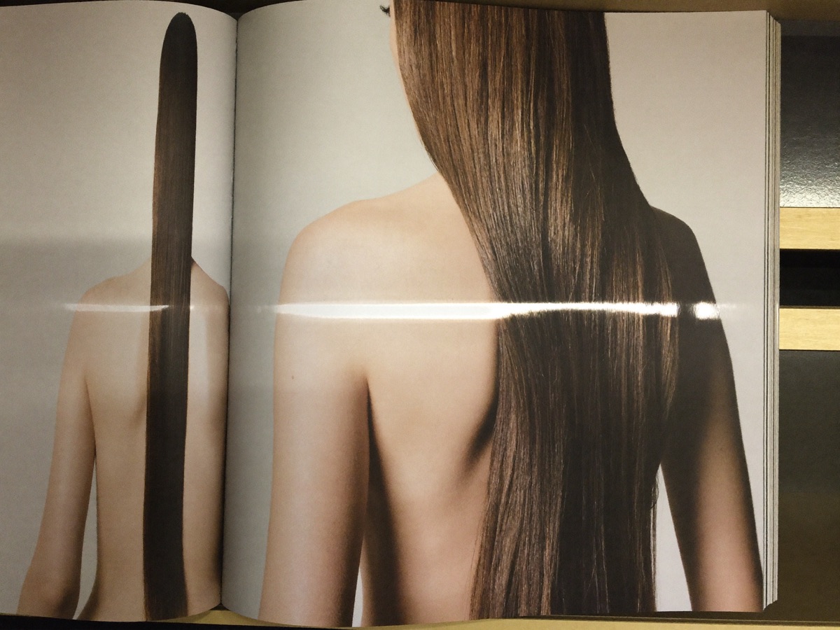 Referencia de largos de extensiones de pelo en modelo