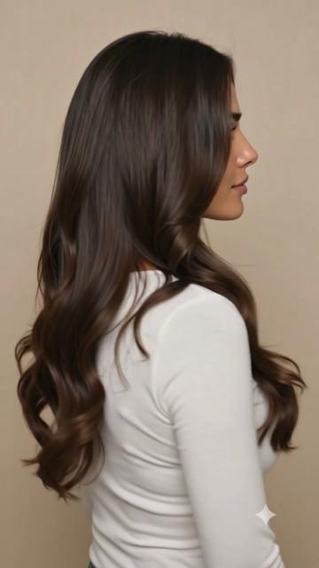 Extensiones de pelo con clip castañas